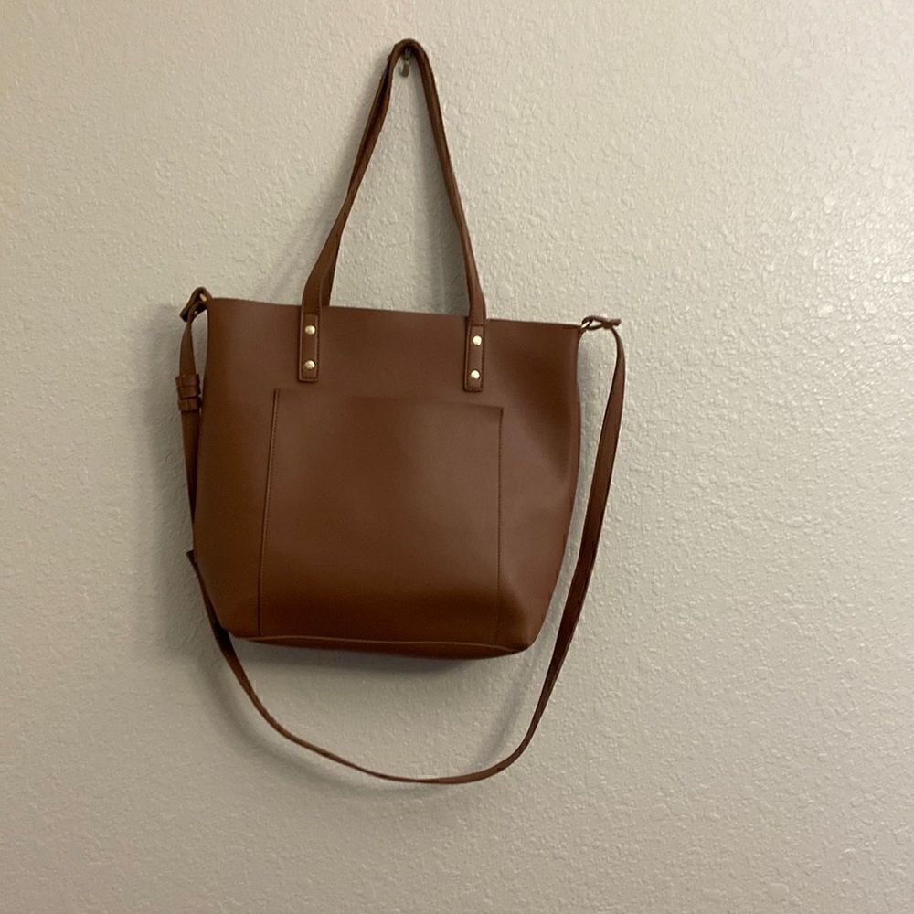 Henny & Lev Danielle Adjustable Crossbody/Shoulder/Tote Leather Gold Hdwre.